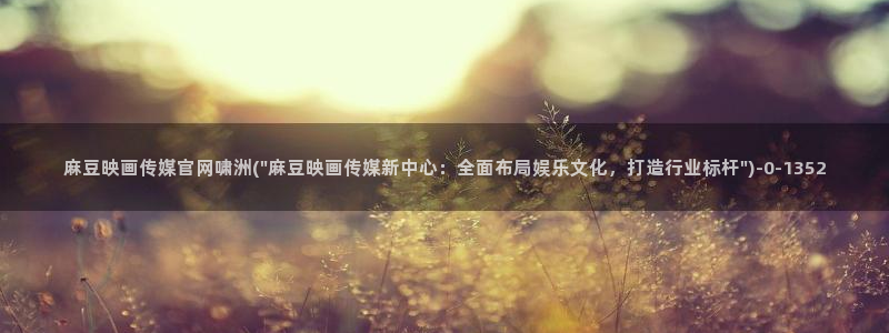 麻豆映话传媒官网：麻豆映画传媒官网啸洲(\